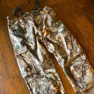 Core4 Element, Realtree Camo Hunting pants with shoulder drawstring straps
